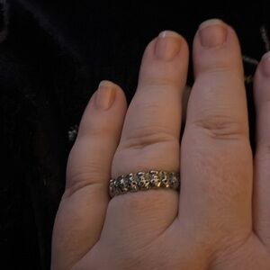 Silver skull band sz 13